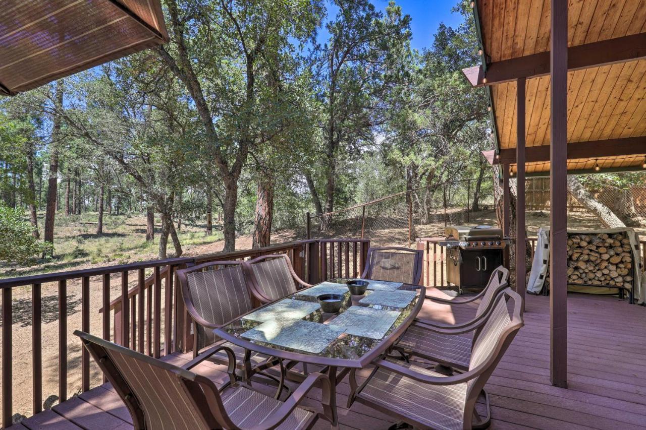 Rustic-Chic Prescott Cabin With Deck In Wooded Area! Ngoại thất bức ảnh